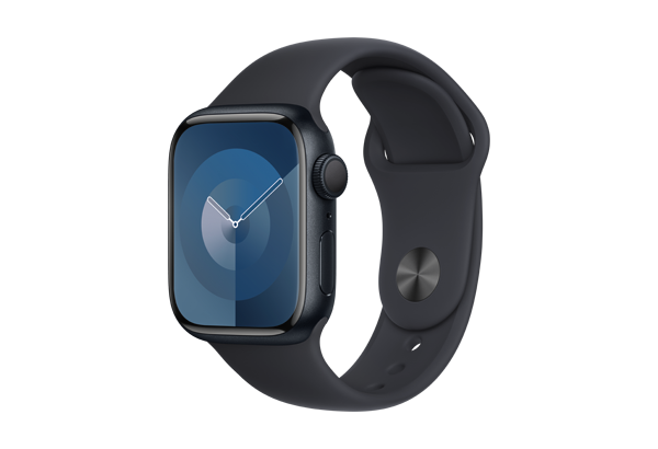 
                                                                                    Apple Watch Series 9 GPS + Cellular 41mm Midnight Aluminium Case with Midnight Sport Band - M/L                                        