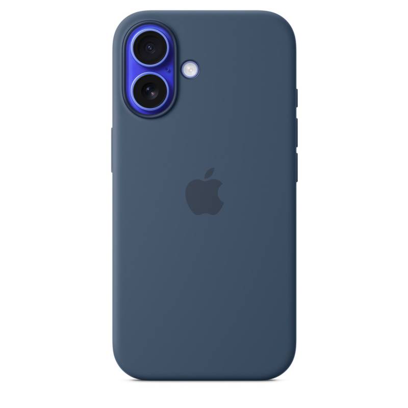 
                                                                                    iPhone 16 Silicone Case with MagSafe - Denim                                        