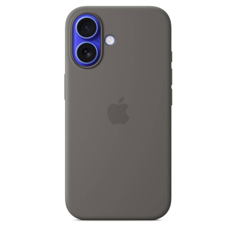 
                                                                                    iPhone 16 Silicone Case with MagSafe - Stone Gray                                        