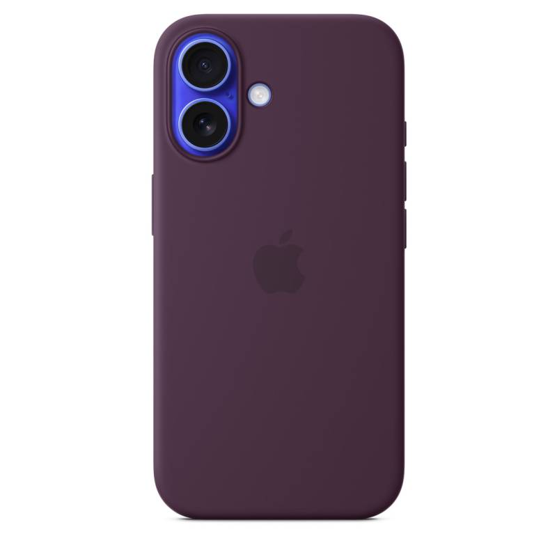 
                                                                                    iPhone 16 Silicone Case with MagSafe - Plum                                        