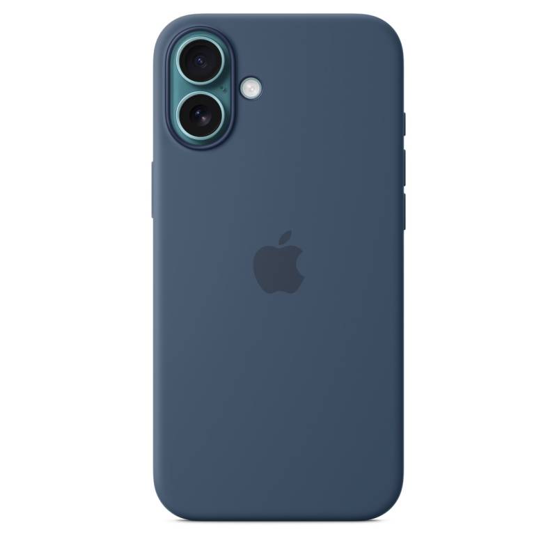 
                                                                                    iPhone 16 Plus Silicone Case with MagSafe - Denim                                        