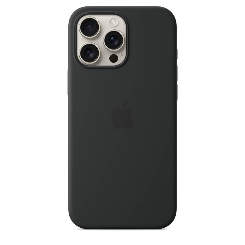 
                                                                                    iPhone 16 Pro Max Silicone Case with MagSafe - Black                                        