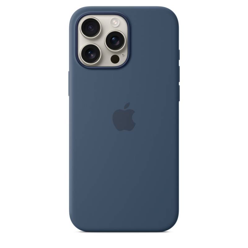 
                                                                                    iPhone 16 Pro Max Silicone Case with MagSafe - Denim                                        