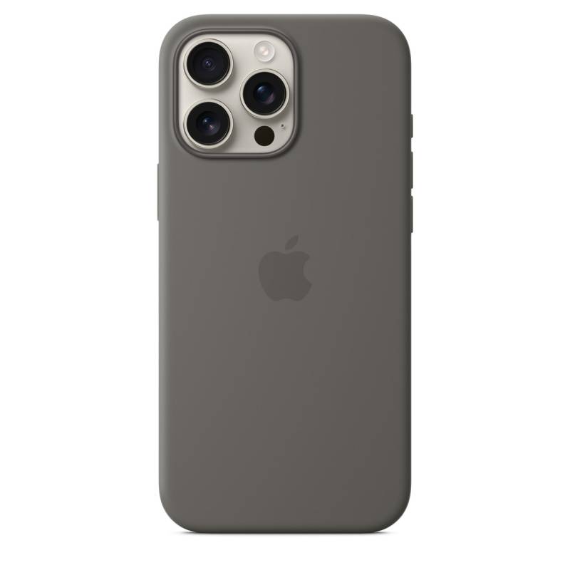 
                                                                                    iPhone 16 Pro Max Silicone Case with MagSafe - Stone Gray                                        