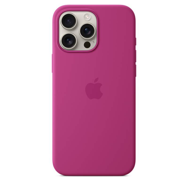 
                                                                                    iPhone 16 Pro Max Silicone Case with MagSafe - Fuchsia                                        