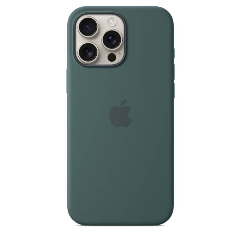 
                                                                                    iPhone 16 Pro Max Silicone Case with MagSafe - Lake Green                                        