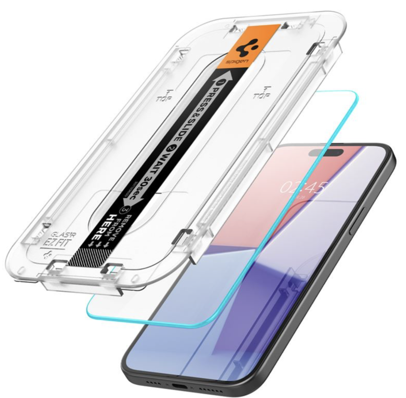 
                                                                                    Spigen Glass tR EZ Fit 2 Pack, transparency - iPhone 16 Plus/15 Plus                                        