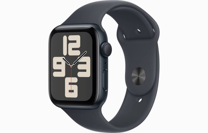 
                                                                                    Apple Watch SE GPS 44mm Midnight Aluminium Case with Midnight Sport Band - S/M                                        