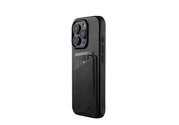 
                                                                                    MUJJO Pocket Leather Case for iPhone 16 PRO Black                                        