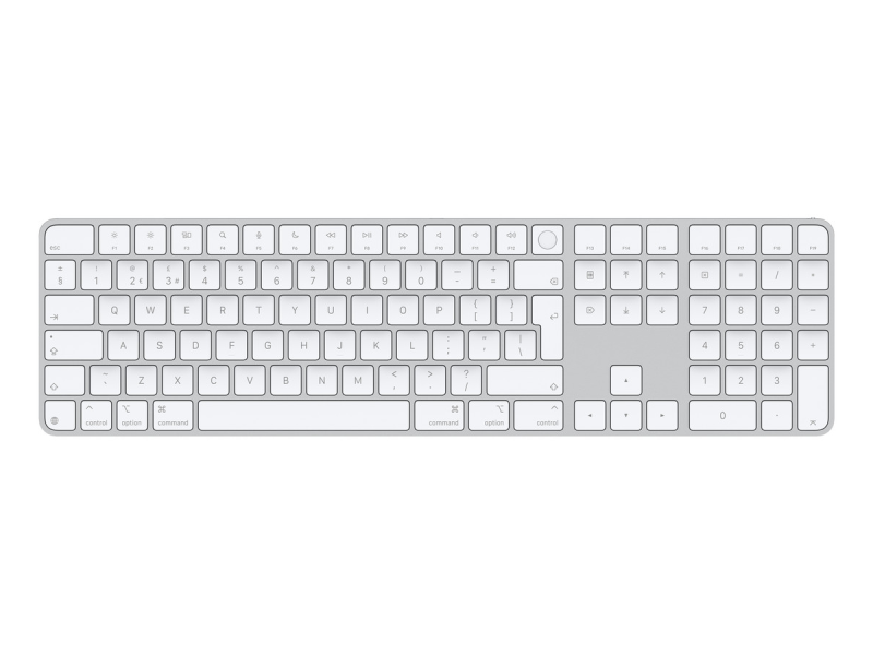 
                                                                                    Apple Magic Keyboard s Touch ID a Numerickou klávesnicou - SK - biele klávesy (USB-C)                                        