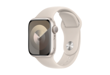 Apple Watch Series 9 GPS + Cellular 45mm Starlight Aluminium Case with Starlight Sport Band - S/M