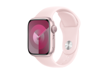 Apple Watch Series 9 GPS + Cellular 45mm Pink Aluminium Case with Light Pink Sport Band - M/L