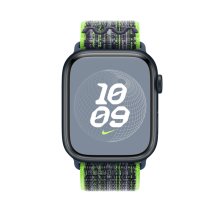 Apple Watch 45mm Bright Green/Blue Nike Sport Loop