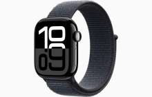 Apple Watch Series 10 GPS 42mm Jet Black Aluminium Case with Ink Sport Loop