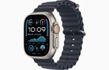 Apple Watch Ultra 2 GPS + Cellular 49mm Natural Titanium Case with Navy Ocean Band