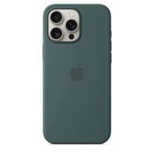 iPhone 16 Pro Max Silicone Case with MagSafe - Lake Green