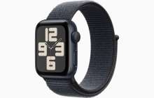 Apple Watch SE GPS 40mm Midnight Aluminium Case with Ink Sport Loop