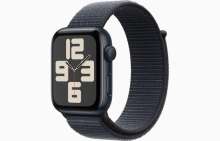 Apple Watch SE GPS 44mm Midnight Aluminium Case with Ink Sport Loop