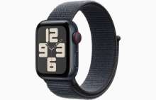 Apple Watch SE GPS + Cellular 40mm Midnight Aluminium Case with Ink Sport Loop